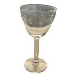 Set of 6 port wine glasses with engraved cherry decor from the 50s/60s
