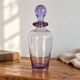 Vintage glass bottle in purple and transparent – Ball stopper – 21 cm