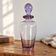 Vintage glass bottle in purple and transparent – Ball stopper – 21 cm