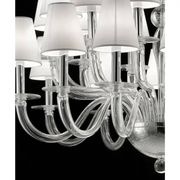 Chandelier en verre de Murano transparent par Simoeng pour Simoeng