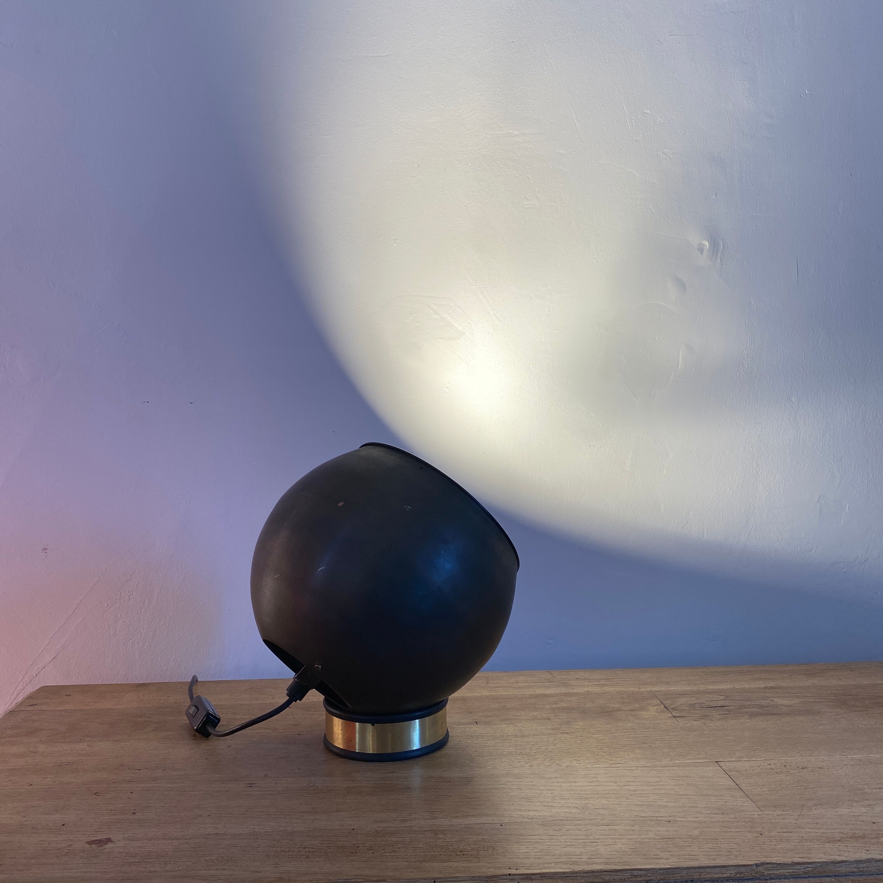 Copper ball lamp circa 1970