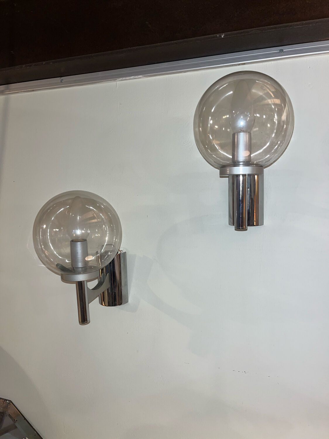 Pair of 60s wall lights