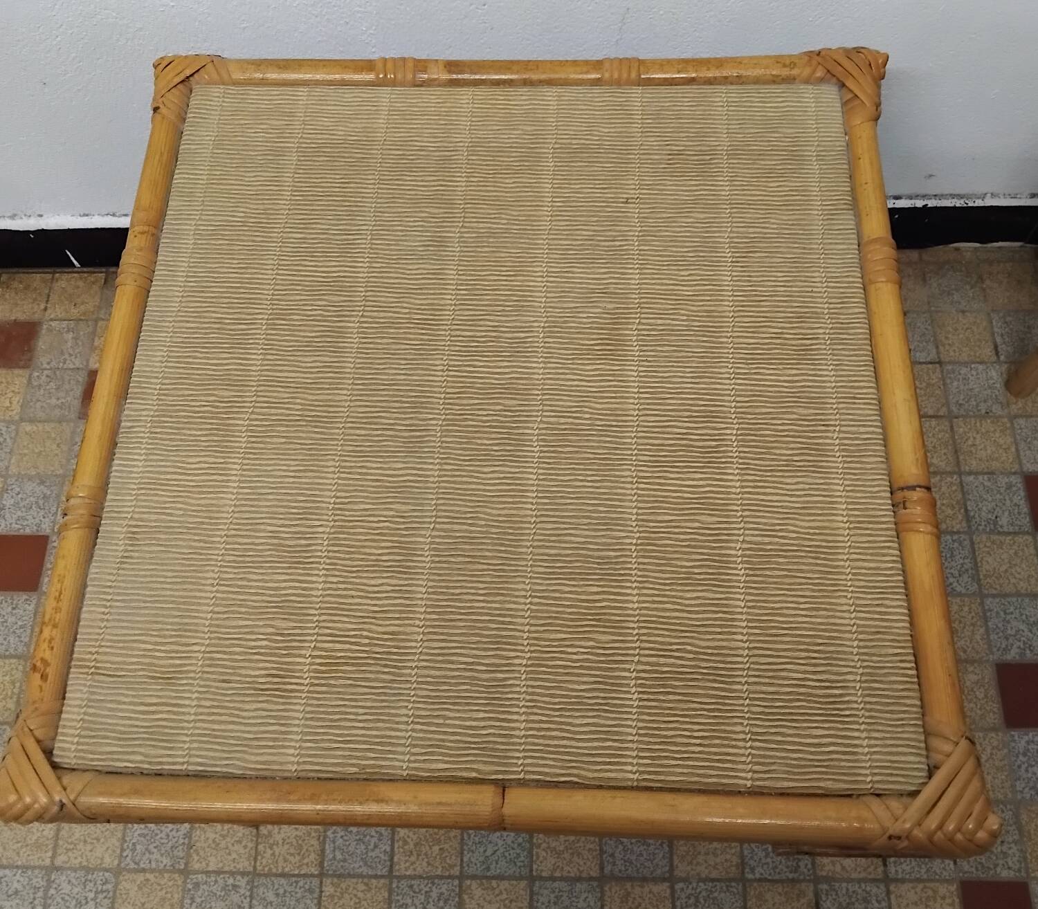 Set of 3 Vintage Rattan Coffee Tables
