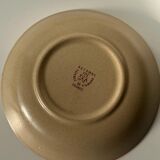 4 plates Autumn stoneware with daisy pattern