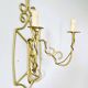 Gold wrought iron wall lights
