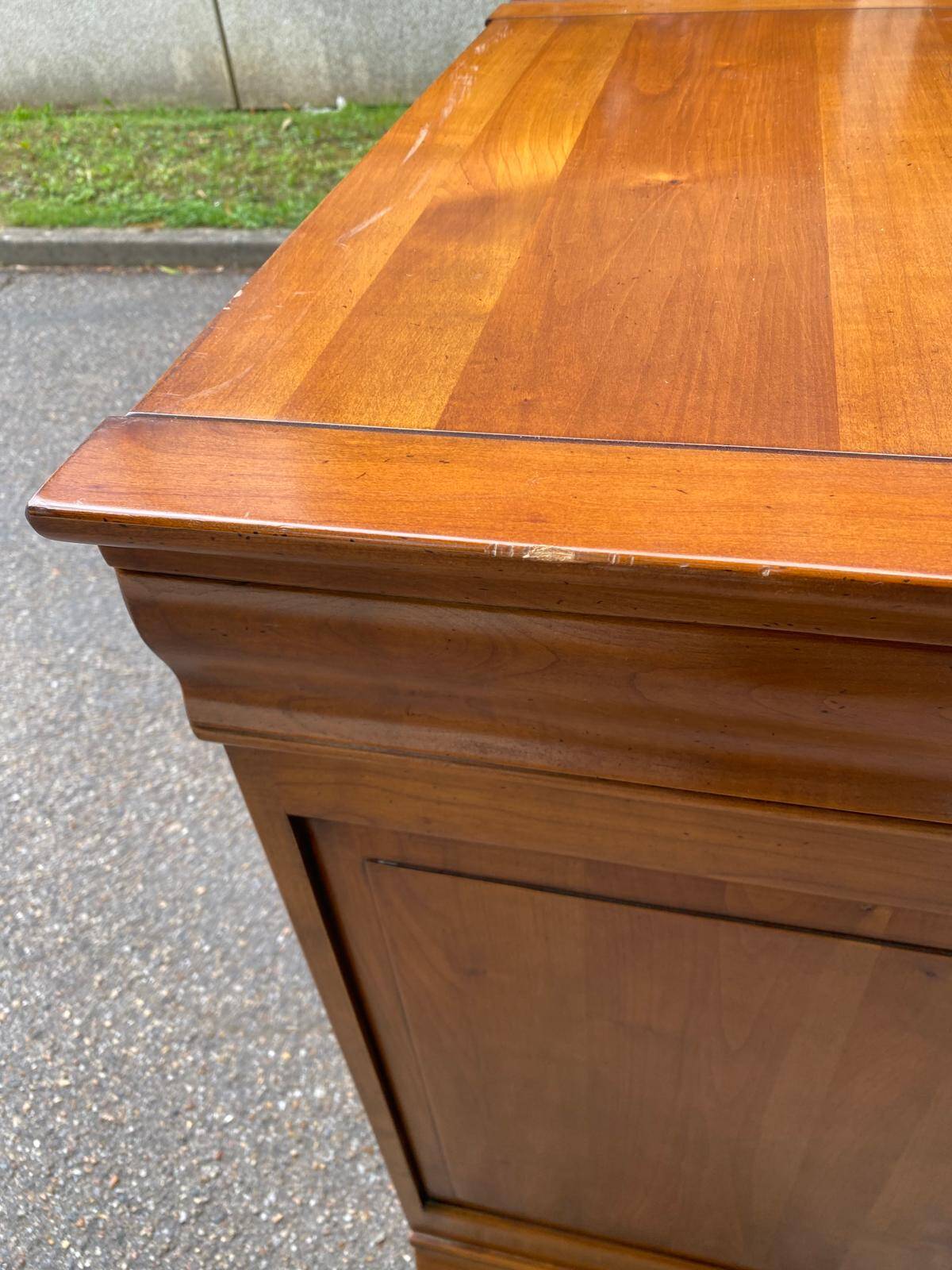 19th century Louis Philippe solid oak sideboard