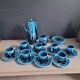 Vallauris blue coffee set - 22 pieces