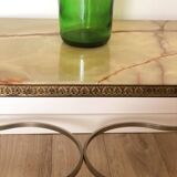 Jansen or Ramsay coffee table, 1940s/1950s, onyx and bronze