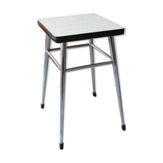White formica stool