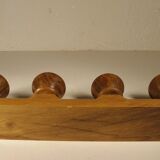 Wooden candlestick, vintage crafts