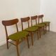 4 old vintage Scandinavian design chairs