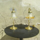 Paire de lampes vintages