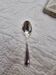 Silver-plated metal cutlery set of 12 teaspoons