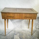 Vintage sewing machine console