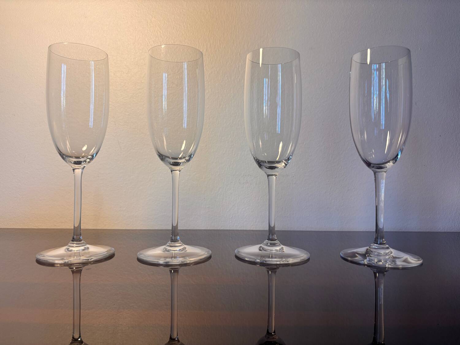 4 Baccarat Perfection champagne flutes