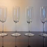 4 flûtes à champagne Baccarat modèle Perfection