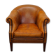 Vintage club armchair in cognac leather Netherlands