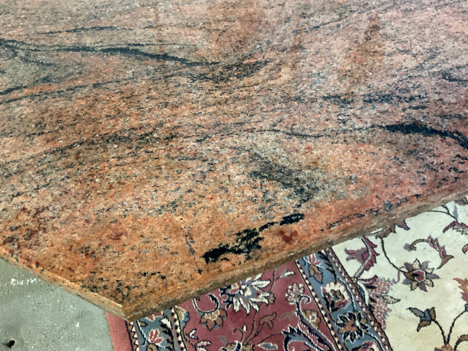 Vintage granite coffee table from the 80s