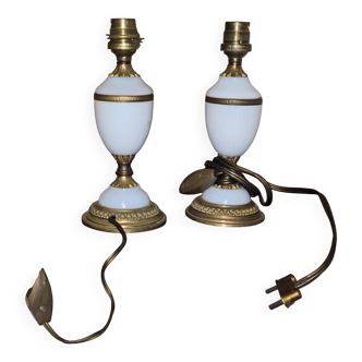Pair of bedside lamps