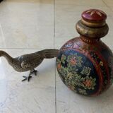 Handpainted metal Indian gourd