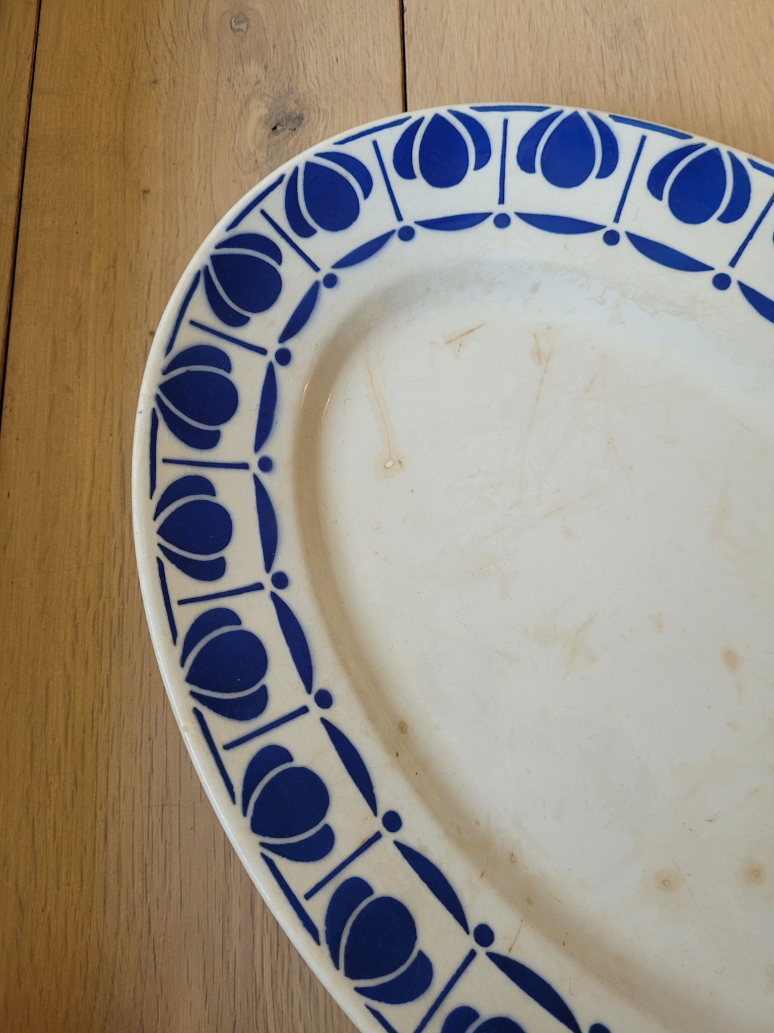 Porcelain dish Tahiti Digoin Sarreguemines