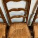 Lot 4 Provencal chairs made of straw and wood