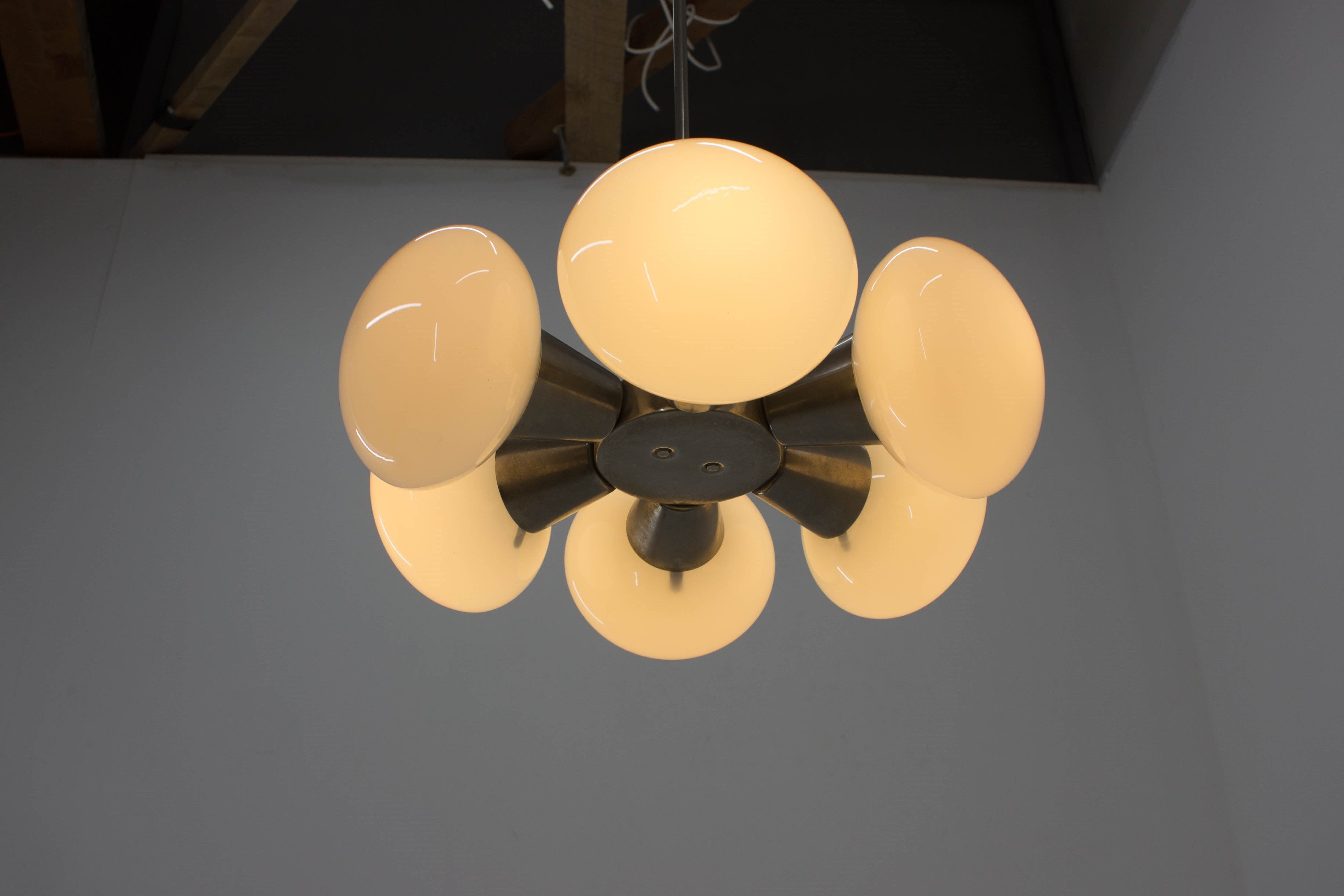 Space age chandelier by Kamenicky Senov, 1970s