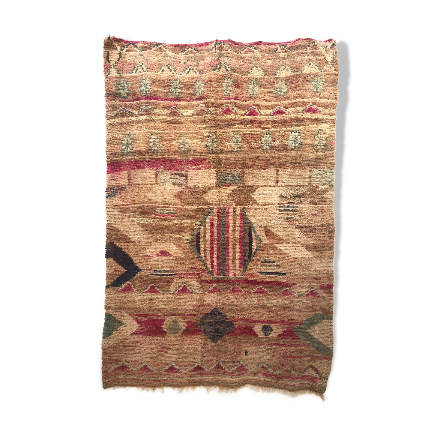 Moroccan Berber rug Boujaad past shades 2.32x1.55m