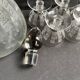 Port service – blown and engraved crystal – Art Deco