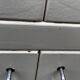 Vintage white sideboard with 2 doors and 2 drawers
