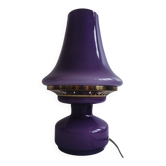 Mushroom Lamp Hans-Agne Jakobsson B124 Violet/Purple Glass Sweden 1960