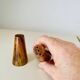 Vintage olive wood salt and pepper set