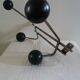 Coat rack in wood and metal