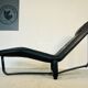 VINTAGE MID-CENTURY BLACK LEATHER CHAISE LOUNGE BY INGMAR RELLING