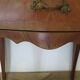 Pair of 2 Louis XV bedside tables - marquetry - 2 drawers - pink marble