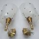 Pair of vintage rockabilly wall lights from the 60s