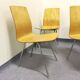 4 Swiss modernist chairs, moulded plywood and metal – circa 1960