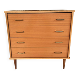 Vintage chest of drawers, 4 drawers, circa 1960s