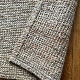Tapis rectangulaire en toile de jute