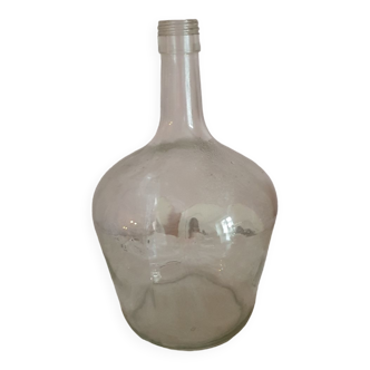 Little demijohn in vintage transparent glass