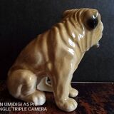 Chien en faience - h 16 cm