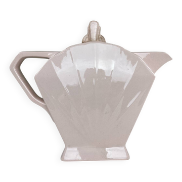 Théière art déco rose