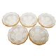Art Deco dessert service from Niemen Glassworks, Poland, 1930s, set of 5