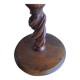 Candlestick / Bolster / Old plant holder in turned wood