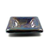 Mid-century modern iridescent ceramic ashtray/ vide poche, Paoli Italy 1970