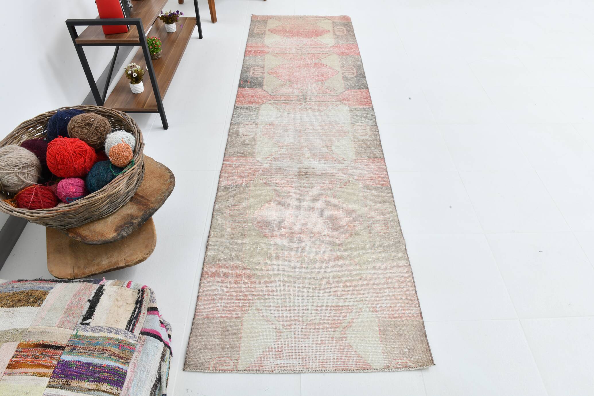 3x10 Rug For Hallway Vintage Runner Rug 83x291Cm SK 22625
