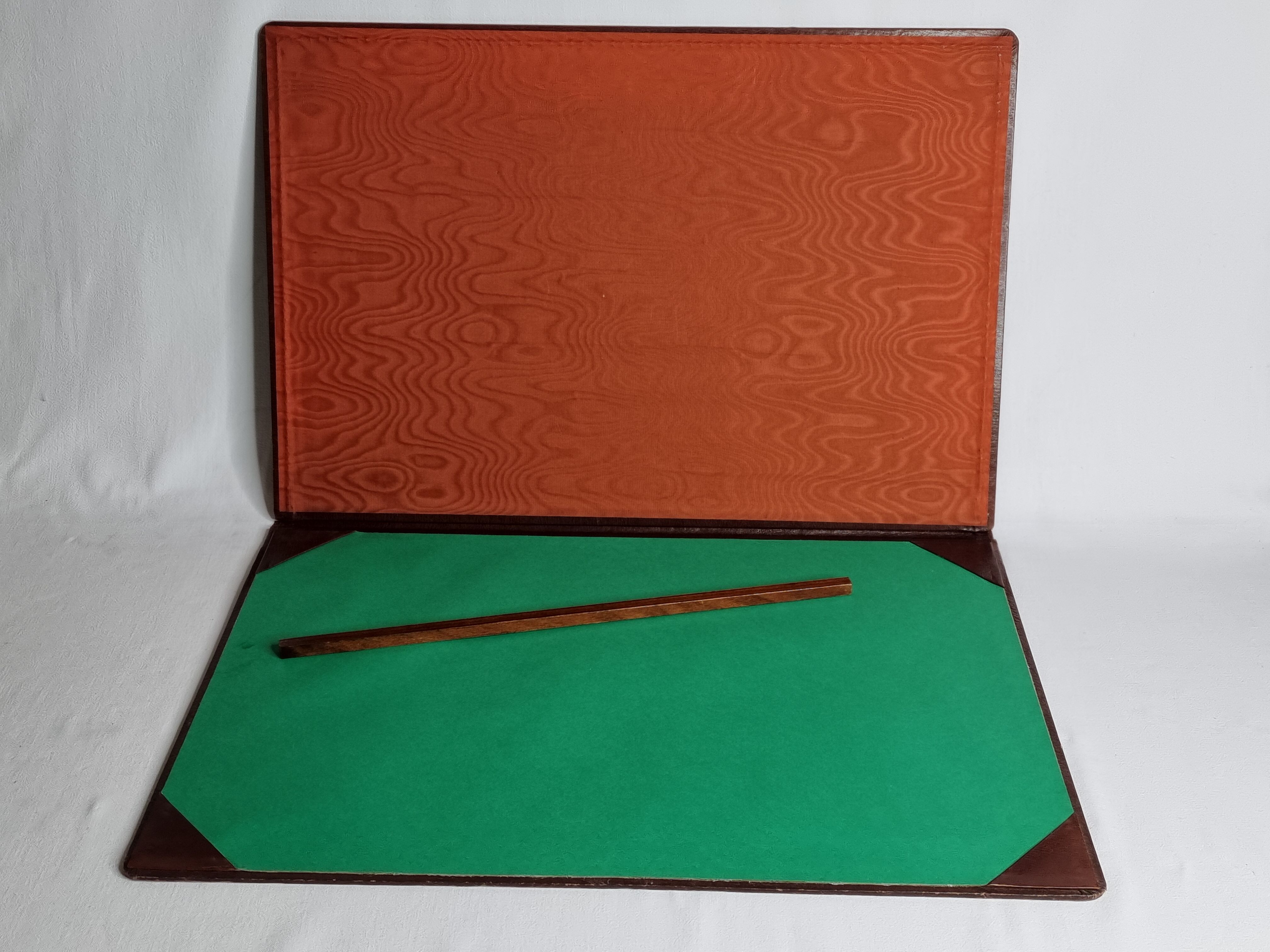 Desktop set, leather underhand and vintage 50-60s