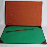 Desktop set, leather underhand and vintage 50-60s