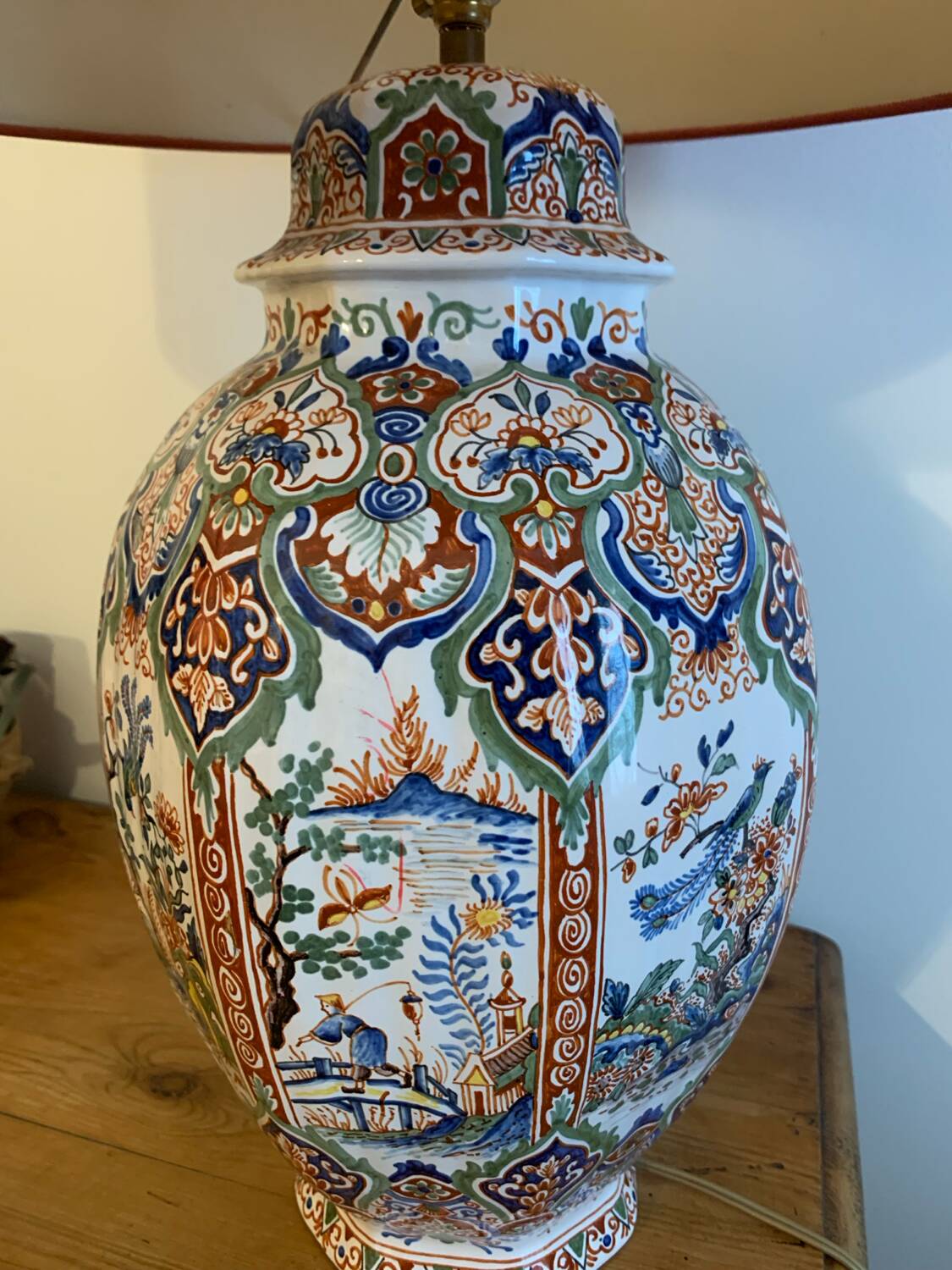 Antique vase lamp from Asia