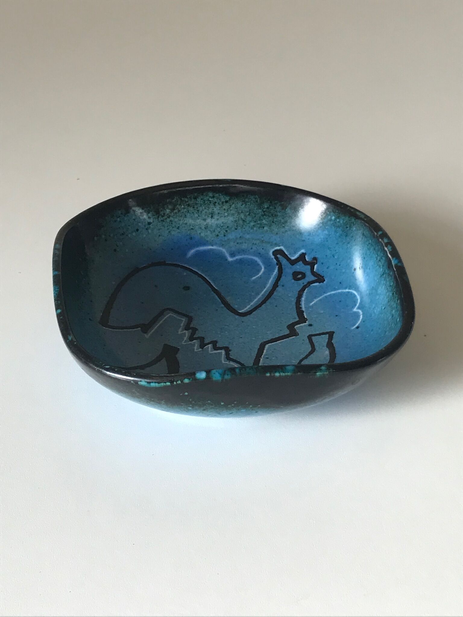 Ceramic cut signed design 60s